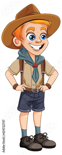 Scout Boy Cartoon Character