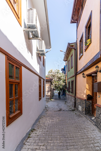 Trilye Town street view in Bursa of Turkey © nejdetduzen