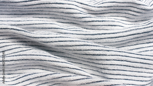 Pliegues en tejido de toalla a rayas  photo