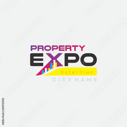 Real Estate Property Expo Logo Vector Design