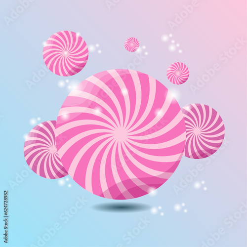 pink lollipops, background