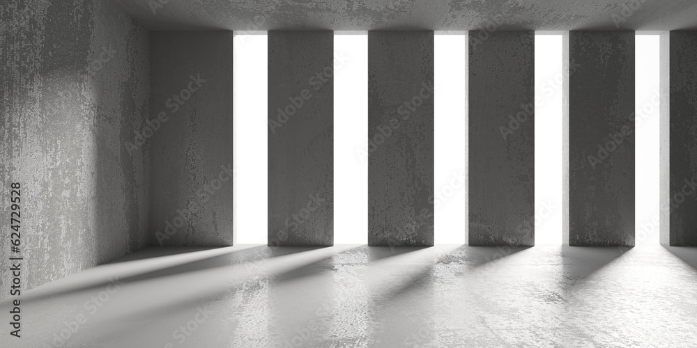 Abstract empty modern interior. Concrete walls Abstract empty modern interior. Concrete walls
