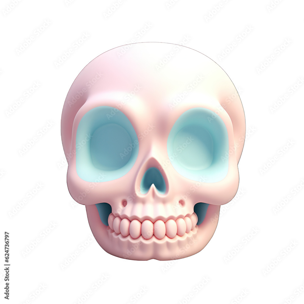 human skull 3d icon render isolated on white transparent background human skull 3d icon render isolated on white transparent background