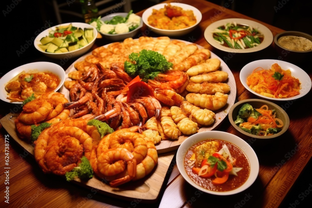 Fototapeta premium Yummy and Delicious Food Photography Generative AI