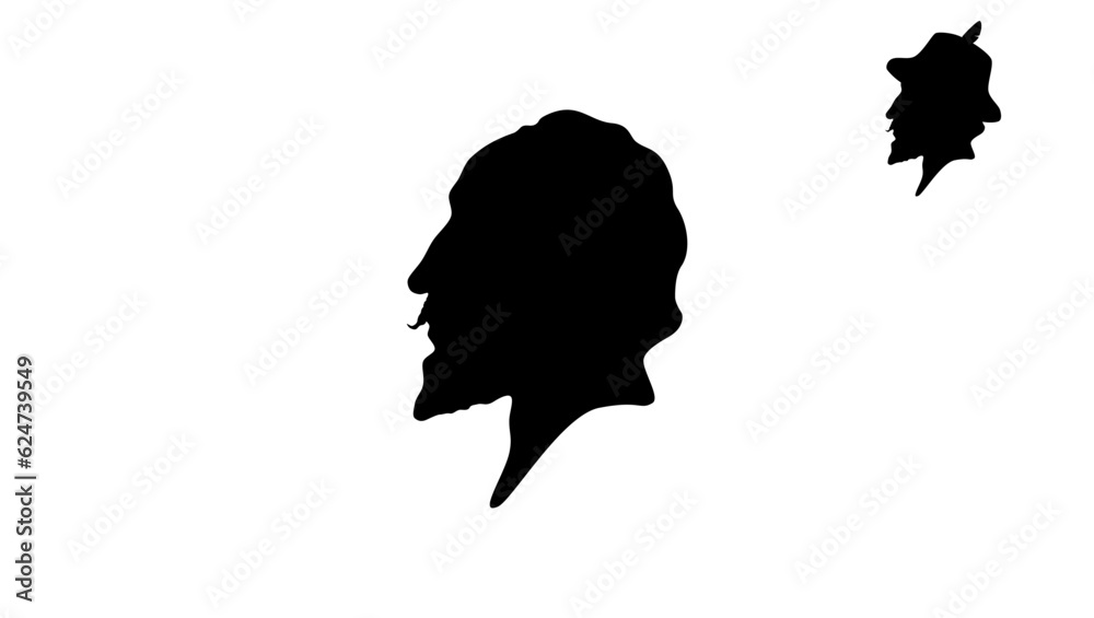 Walter Raleigh silhouette