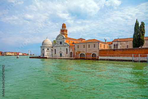 Cemetery island with the church of San Michele in Isola, Venice, Italy