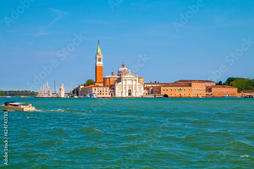 View of the Church of San Giorgio Maggiore from water bus