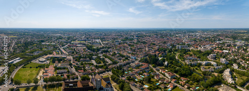 Panorama de Bourg-en-Bresse en drone