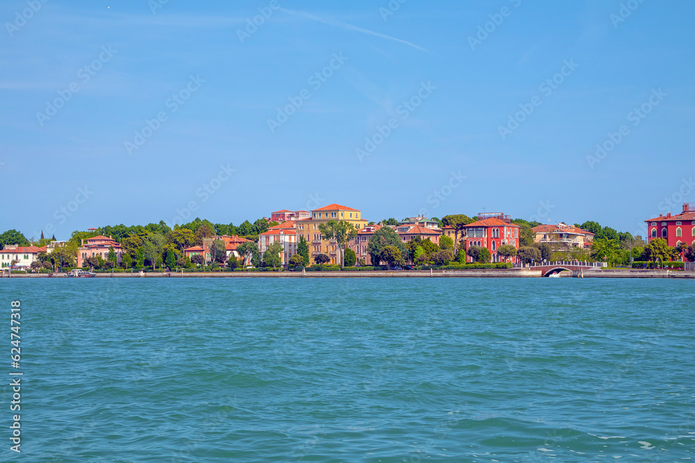 View of the Lido Island near Venezia, Italy.