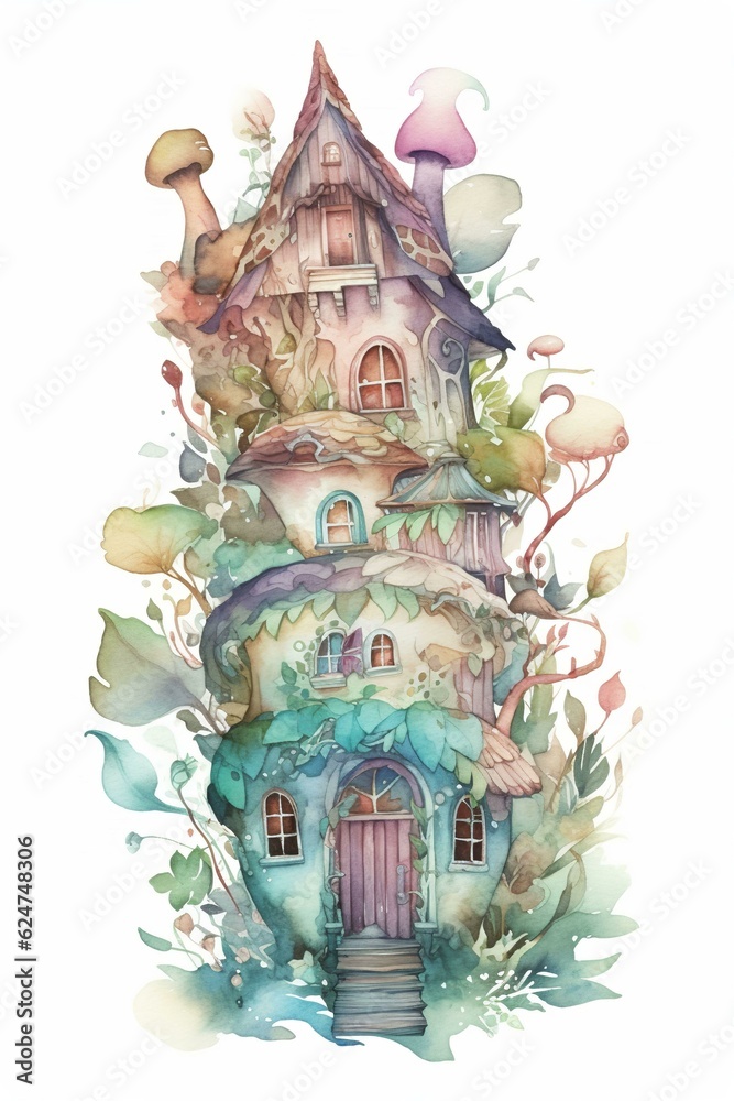 Fairy Gnome Fairytale Fantasy Flower House