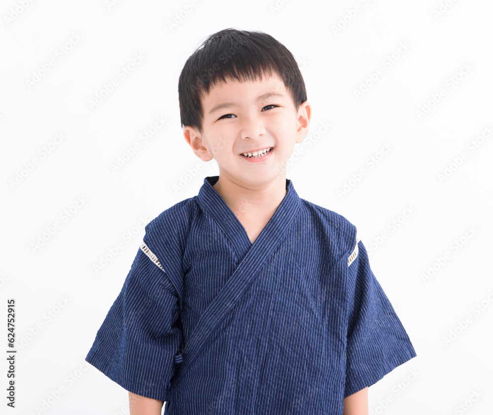 Happy Asian Kid wearing kimono japanese clothes Happy Asian Kid wearing kimono japanese clothes