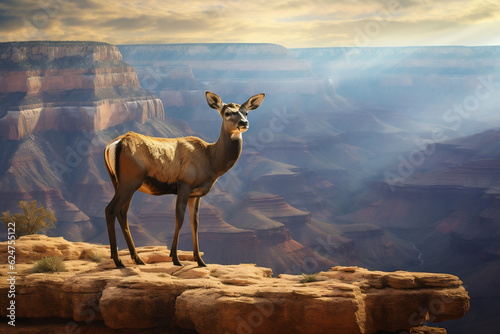 wild goat in the desert