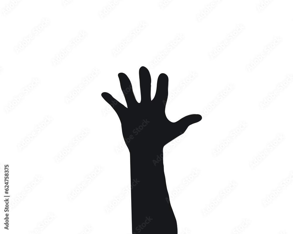hand silhouette hand vector icon for website and print hand silhouette hand vector icon for website and print