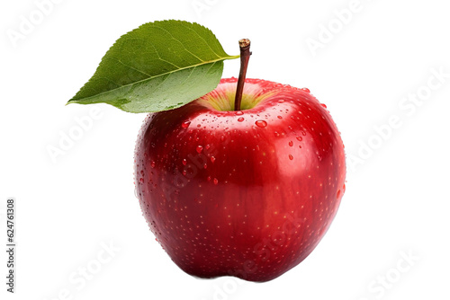 red apple isolated on white b ackground