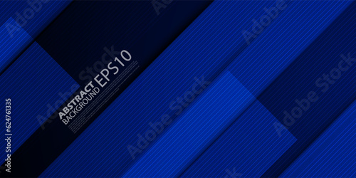 Abstract dark blue gradient background with futuristic design. Blue background with shadows. Abstract background texture design, sporty poster, banner blue background. Eps10 Vector