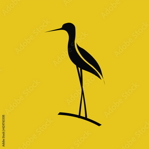 heron on the beach
