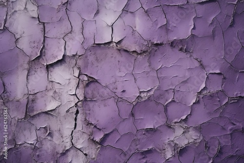 Black Lavender Cracked Wall AI Generated