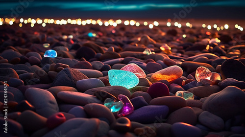 Obraz na płótnie stones on the beach HD 8K wallpaper Stock Photographic Image
w salonie