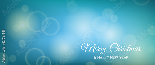 Bokeh background with New Year inscription