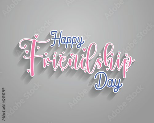 Creative and Editable Template for Effortless Friendship Day Lettering and Typography