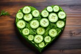 heart shaped cucumber