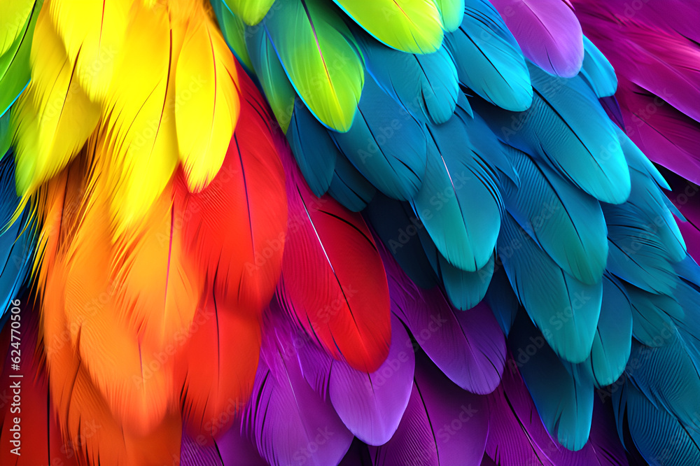 Fototapeta premium feathers Generative AI