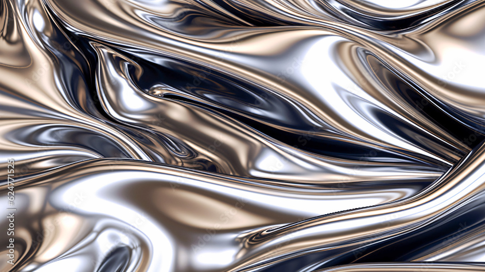 Shimmering Metallic Elegance with Generative AI Shimmering Metallic Elegance with Generative AI