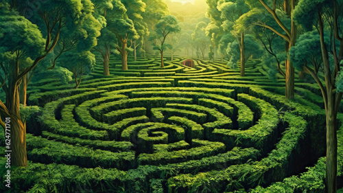 Enchanted Forest Maze Exploration with Generative AI
