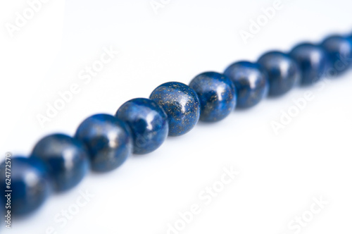 Navy blue natural stone necklace 