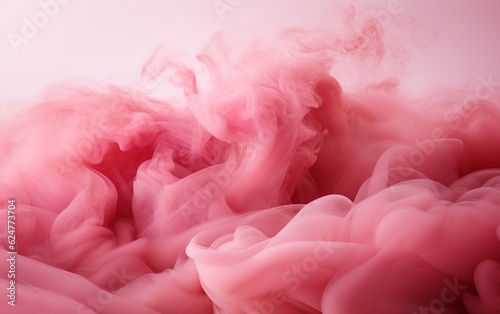 High-Resolution Pink Smoke on a Serene Background, Conjuring a Dreamlike Peace