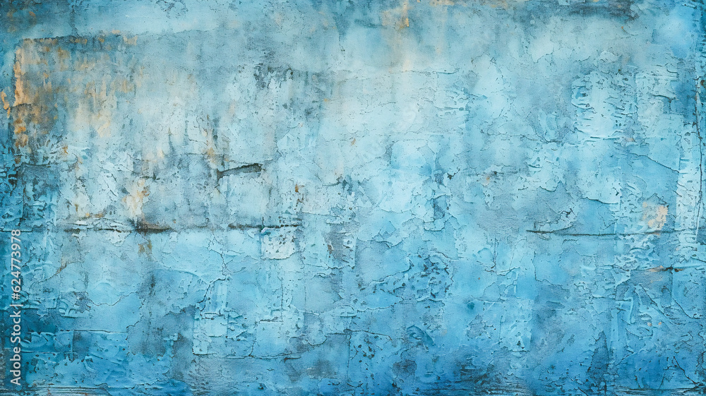 Blue Wall with White and Yellow Stripe - Enhanced by Generative AI