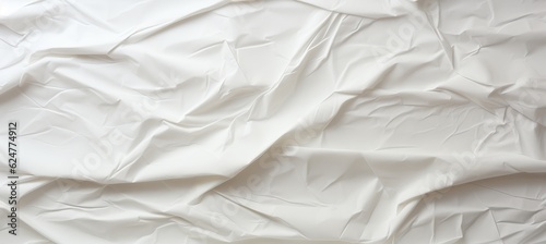 Crumpled white toilet paper texture background. Generative AI technology.