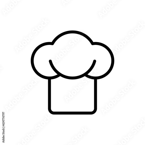 Chef hat icon vector. Cook illustration sign. kitchen symbol.