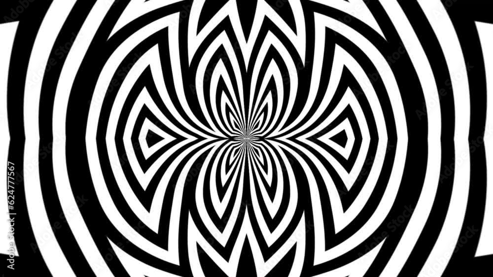 black and white seemless pattern animated background
