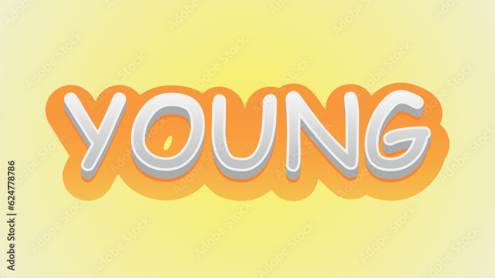 Simple Text Effect Young Typography Cue PINK Simple Text Effect Young Typography Cue PINK
