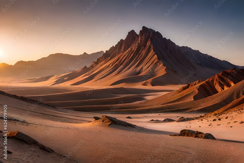 Fototapeta premium sunrise in the desert