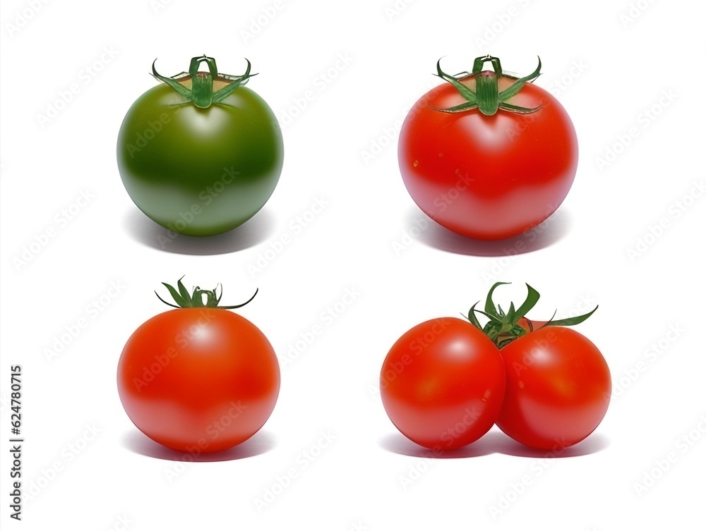 Tomato set, generative ai Tomato set, generative ai