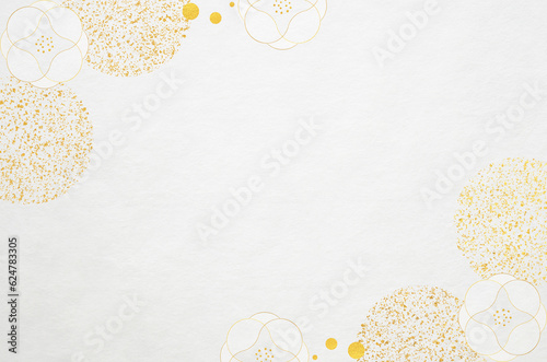 Obraz na plátně Luxury Japanese paper texture with abstract floral pattern
