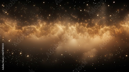 Glowing Light Effect With Many Glitter Particles Isolated On Transparent Background Vector Starry Cloud With Dust Magic Christmas Decoration, generative ai