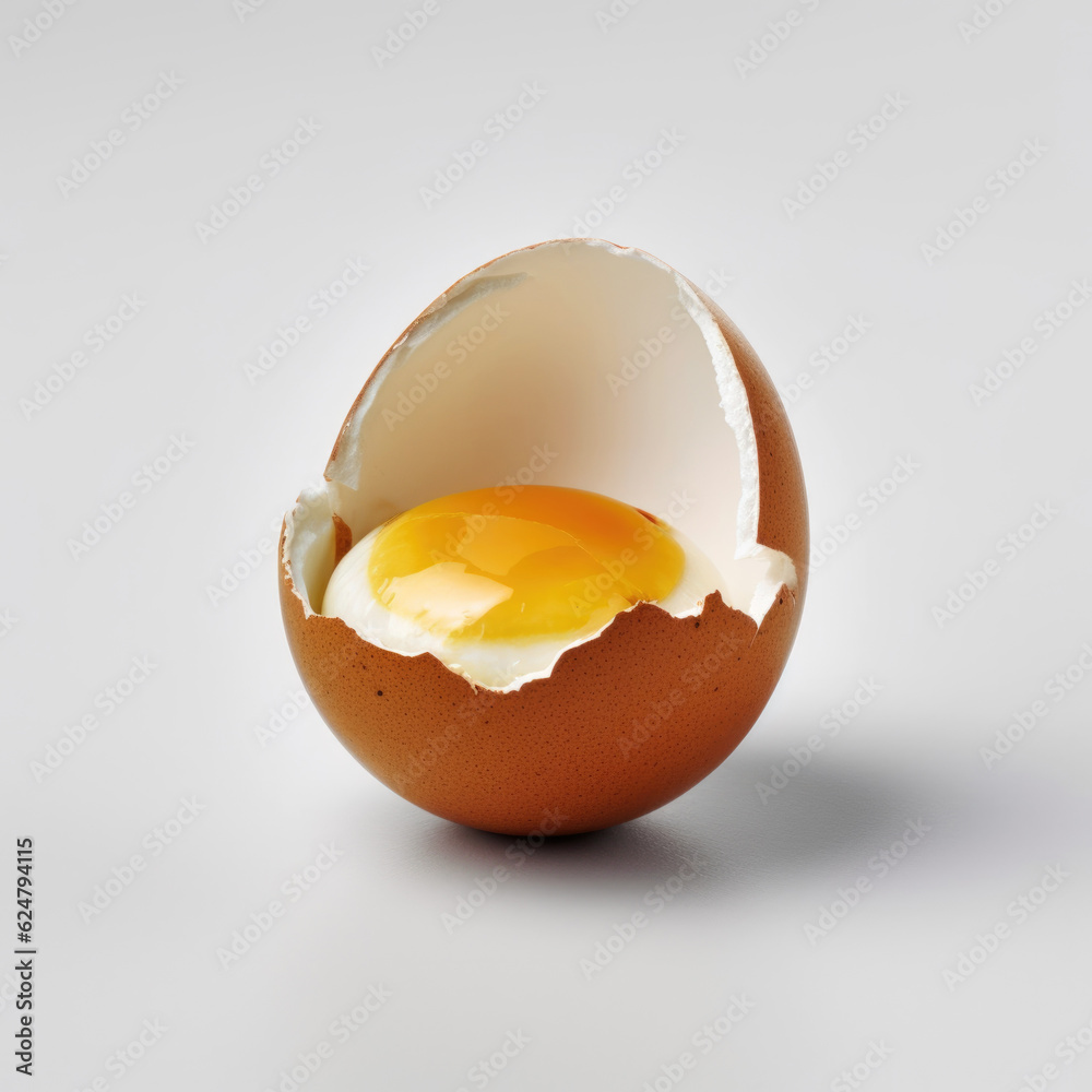 Chicken eggs and egg yolk, Background Chicken eggs and egg yolk, Background