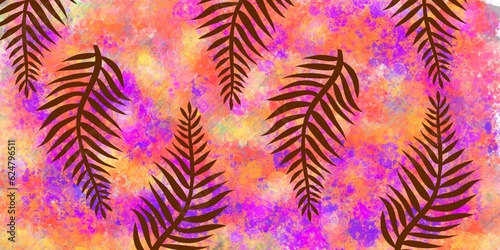 zebra skin leafe on the pink bakground image surface vintage image vector 