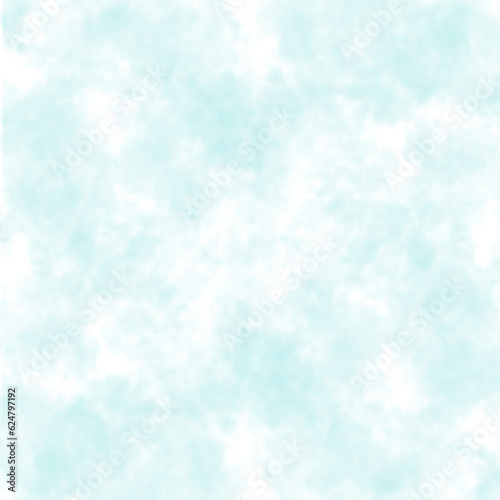Simple Abstract Layout with Light Blue Watercolor Brush Smudges on a White Background. Pastel Blue-White Irregular Surface made of Watercolor Paint. No text. Abstract Blue Cloudy Sky.