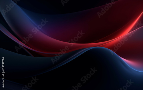 Abstract dark background with smooth soft lines © MUS_GRAPHIC