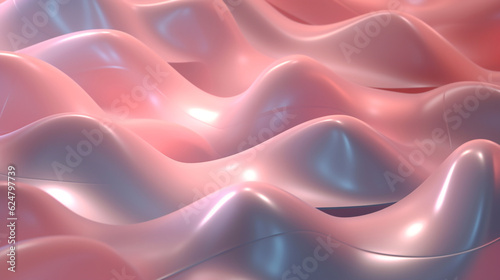 Pink silk abstract backgrounds, soft and smooth material with waves, satin fluid background, pattern with shiny texture of rose, flow of plastic synthetic material for backdrops with folds