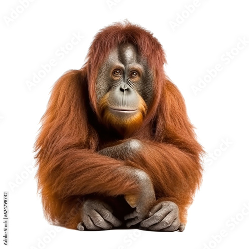 Foto Orangutan transparent background, png