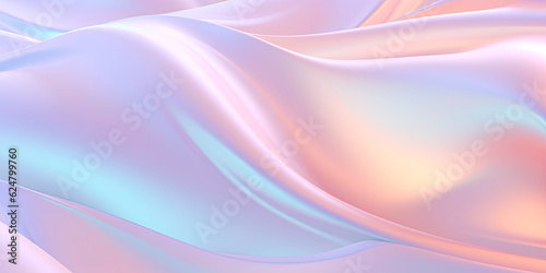 Abstract 3D Background with colorful flowing twisted lines waves. Generative AI