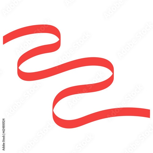 Red Curly Ribbon