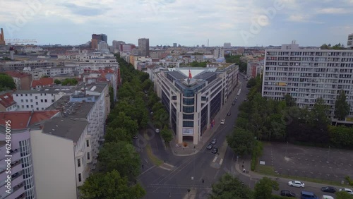 Party Executive Committee spd city Berlin Fantastic aerial top view flight drone photo