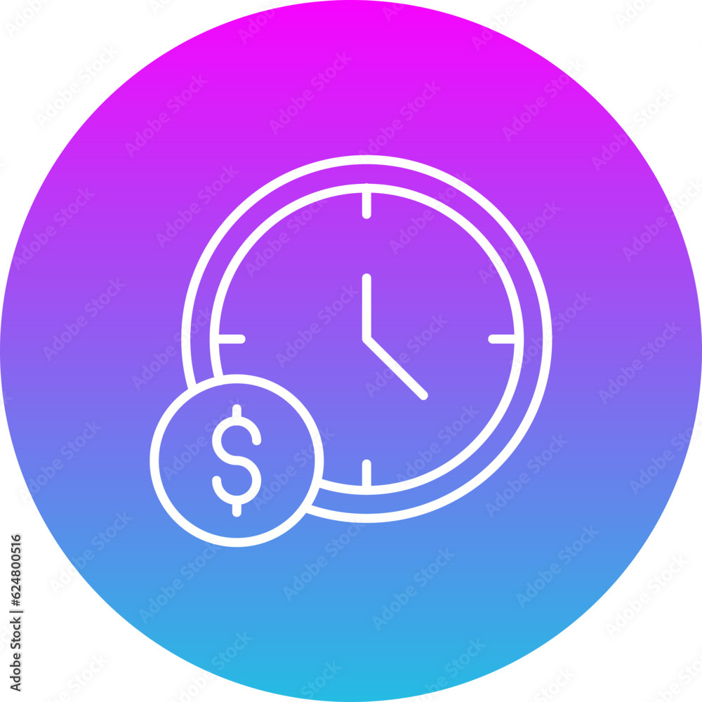 Time Is Money Icon Time Is Money Icon