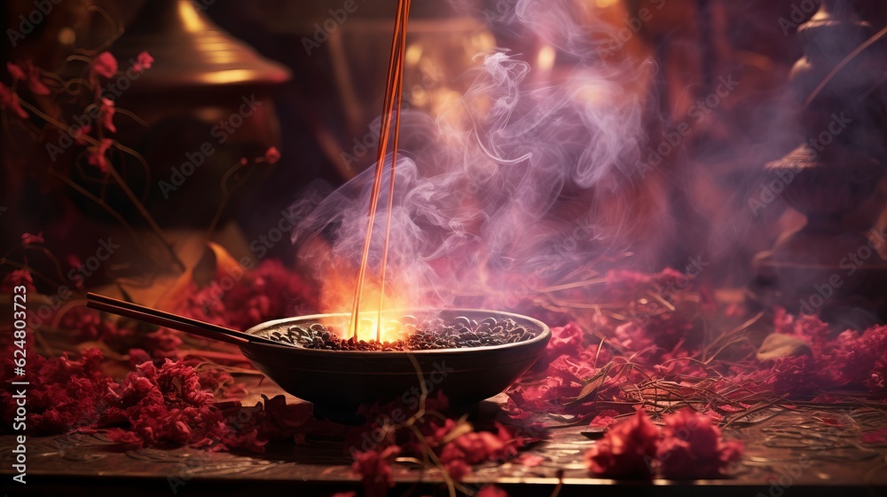 Atmosphere with Incense Sticks Atmosphere with Incense Sticks
